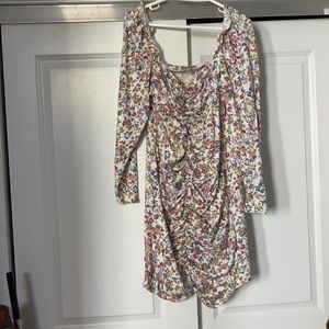 ASOS long sleeve floral mini dress